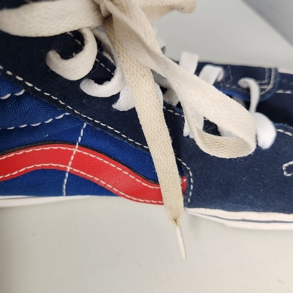 VANS SK8-Hi Comfycush Tri Tone Navy, Blue, Red Skate Shoes-Mens 7/Wms 8.5 - Picture 8 of 12